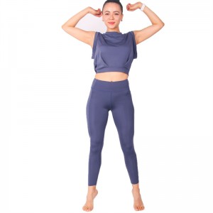 Women Yoga Set Tank Top Leggings Sleeveless Quick Dry Outdoor Summer Wear Manufacturer