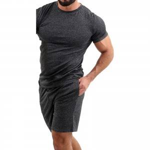 Track Suit Men Slim Fit T Shirt Shorts Cheap Low MOQ Quick Dry Supplier