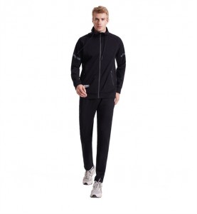 Zipper Tracksuits For Men Plus Size Gym Running Hoodie Jacket Joggers Slim Fit Sportswear Supplier