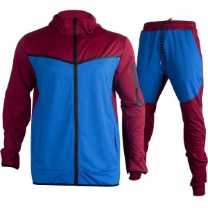 Men Jogger Sets Two Pieces Running Custom Brand Zipper Jacket Joggers Jogging Sportswear Factory