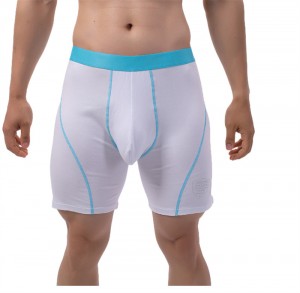 Long Boxer Shorts Underwear For Men Custom Stretch U Convex Plus Size Cotton