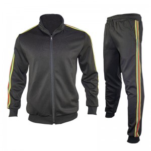 Tracksuits For Men Plus Size Jacket Joggers Bulk Customized Logo Stripe Running Factory