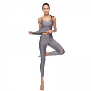 Sports Top Leggings Yoga Wear Seamless Nylon Lycra Sportswear Factory