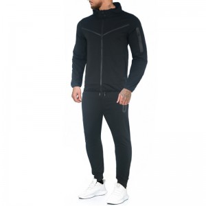 Mens Tracksuit Sports Windbreaker Zipper Two Pieces Sets Hoodies Joggers High Quality
