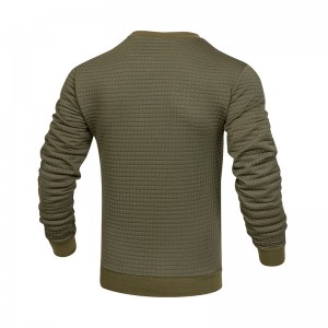 Mens T Shirt Sweatshirt Knitted Top Long Sleeve Crewneck Loose Plaid Streetwear High Quality
