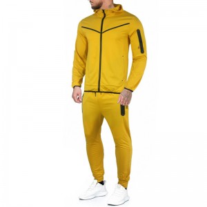 Mens Tracksuit Sports Windbreaker Zipper Two Pieces Sets Hoodies Joggers High Quality