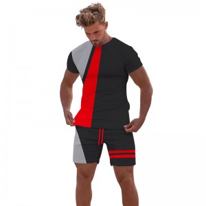 Men Shorts Sets Summer Running Sport Jogging Casual 2 Piece Custom Logo Wholesale