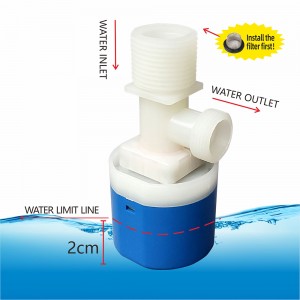 1" Automatic Water Level Control Float Valve Switch For Water Tank
