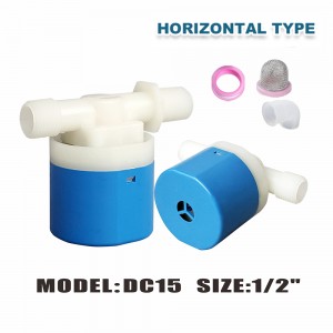 1/2” automatic mini small size plastic water float valve for water tank float ball valve