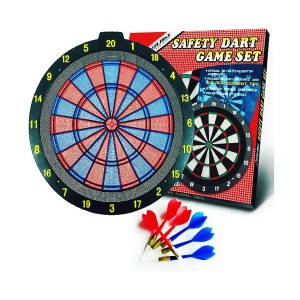 Soft tip dartboard 18″ High cost performance Complimentary six replacement darts| WIN.MAX
