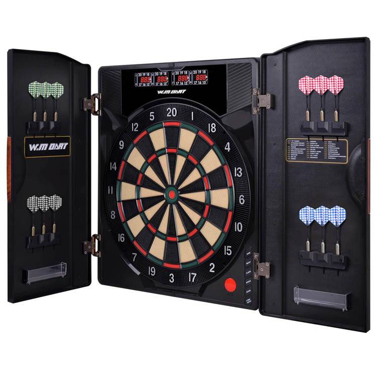 China Soft Tip Dart Doard Set with Cabinet,12 Darts,27 Game 1-8 | Manufacturer and Supplier |