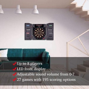 Soft tip dartboard and cabinet multiplayer game practice|WIN.MAX