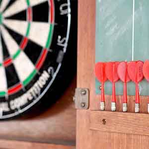 when was the first dart board invented?|WIN.MAX