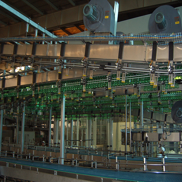China Gold Supplier for Bottle Carton Packing Machine - Industrial Beverage Drinks Bottle Conveyor System – SINOPAK