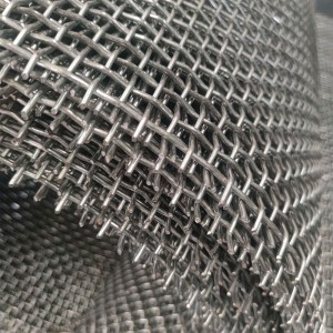 Arsitektur Square Stainless Steel Crimped Mining Wire Mesh / Vibrating Screen Mesh