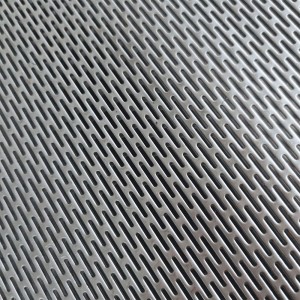 Промишлено приложение Перфориран метал с форма на кръгъл отвор от въглеродна стомана