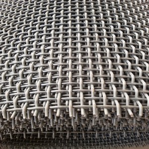فليٽ تار stainless اسٽيل اڻيل mesh crusher اسڪرين crimped تار mesh