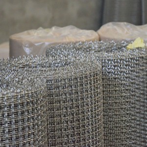 Malla de alambre tejida prensada de malla de tamiz vibratorio de metal galvanizado de acero inoxidable de tejido liso