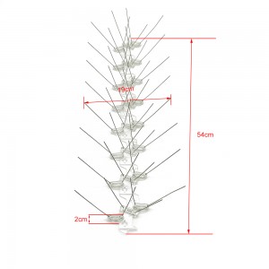 Plastic Wide base 304 stainless steel  anti bird spike for bird control