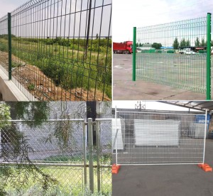 PVC coated 3D curved wire mesh fence Garden fen...