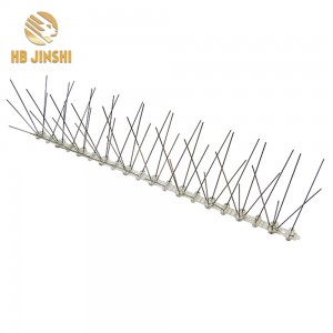 3m Pack 12pcs 25cm PC Base Color Box Stainless Steel Pest Control Pigeon Deterrent Anti Bird Spikes
