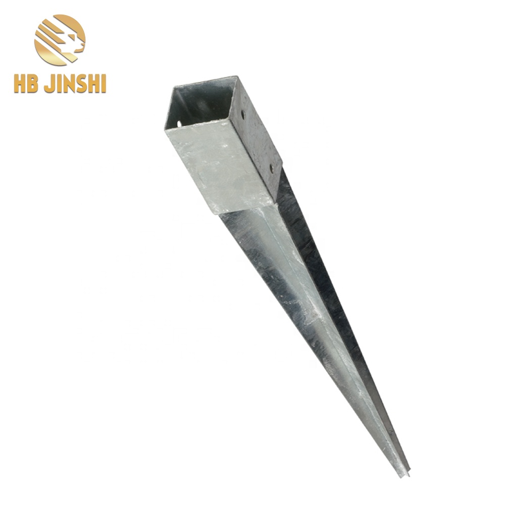 Bottom price Fence Post Caps - Square Wood Post Ground Sleeve Fence Carrier Sleeve Hot-Dip Galvanised Base Plate Post Anchor – JINSHI