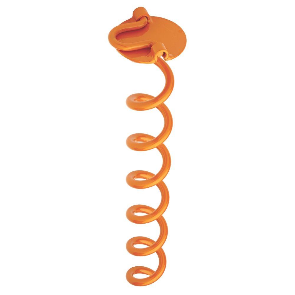 Cheap price T Post Fence - Orange color Heavy Duty 12 inch Spiral Ground Anchor – JINSHI