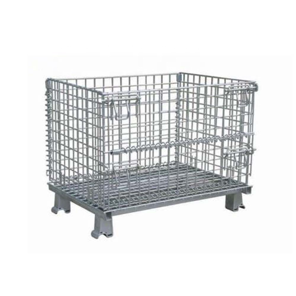 High Quality Metal Wire Containers Foldable Warehouse Storage Cage