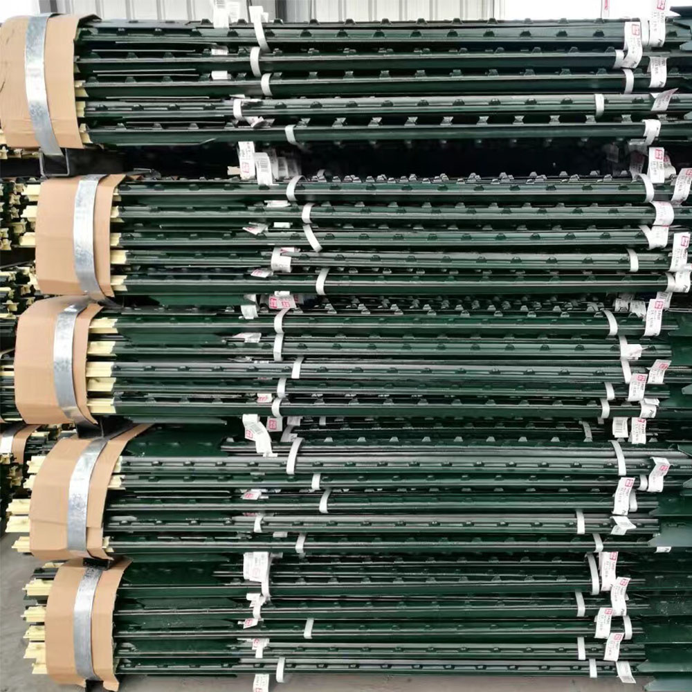 Galvanized/ Green coated T posts
