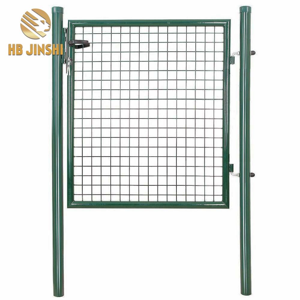 100 x 100 cm RAL6005 Color 4mm Wire 50×50 mm Mesh Size Single Swing Fence Gates