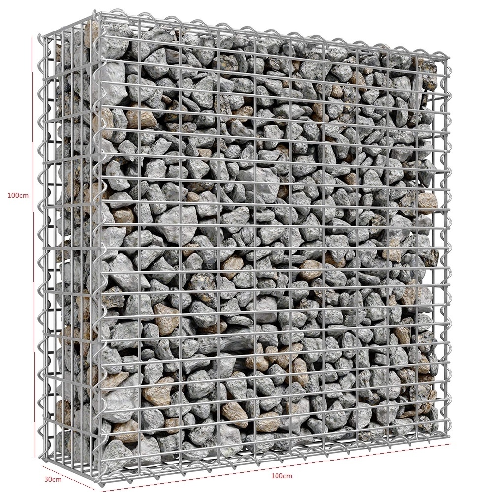 Hot sale Gabion Box - 100x30x30 Stone Cage Welded Wire Gabion Basket – JINSHI
