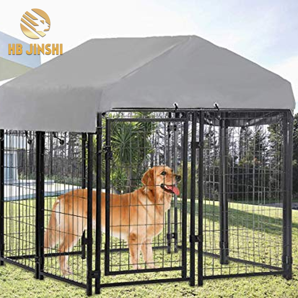 Black mesh panels dog run 6ft dog kennel