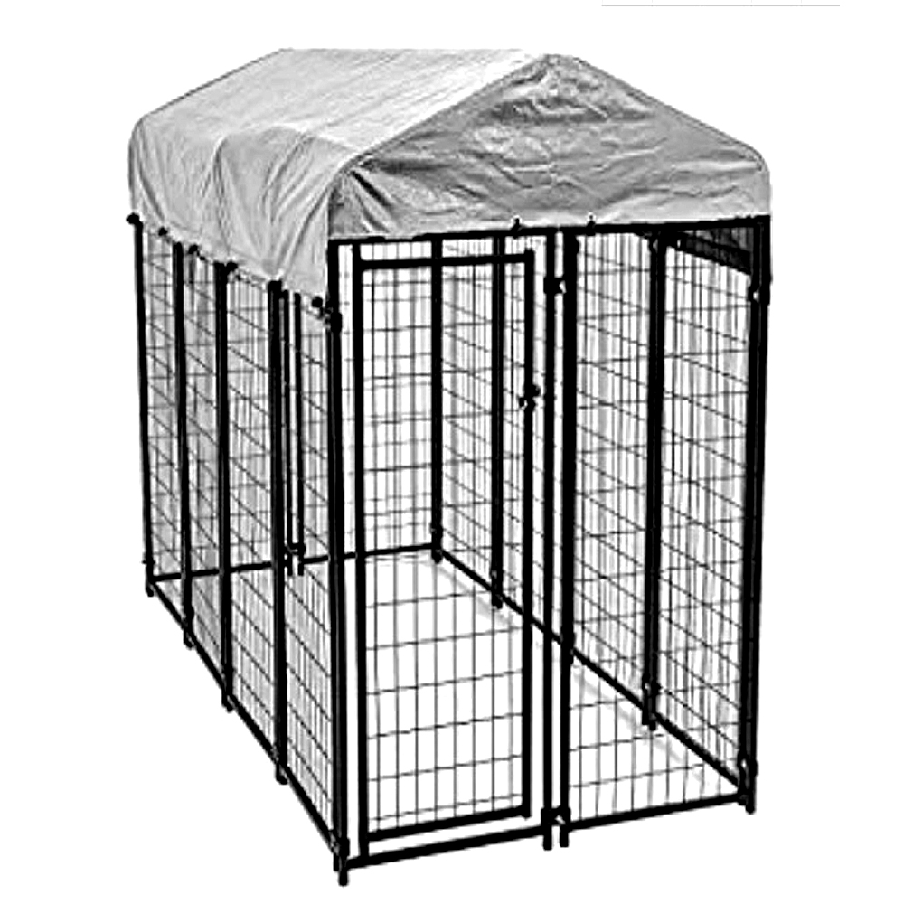 JINSHI Dog pet resort kennel with cover (52'' H x 4' W x 4' L)