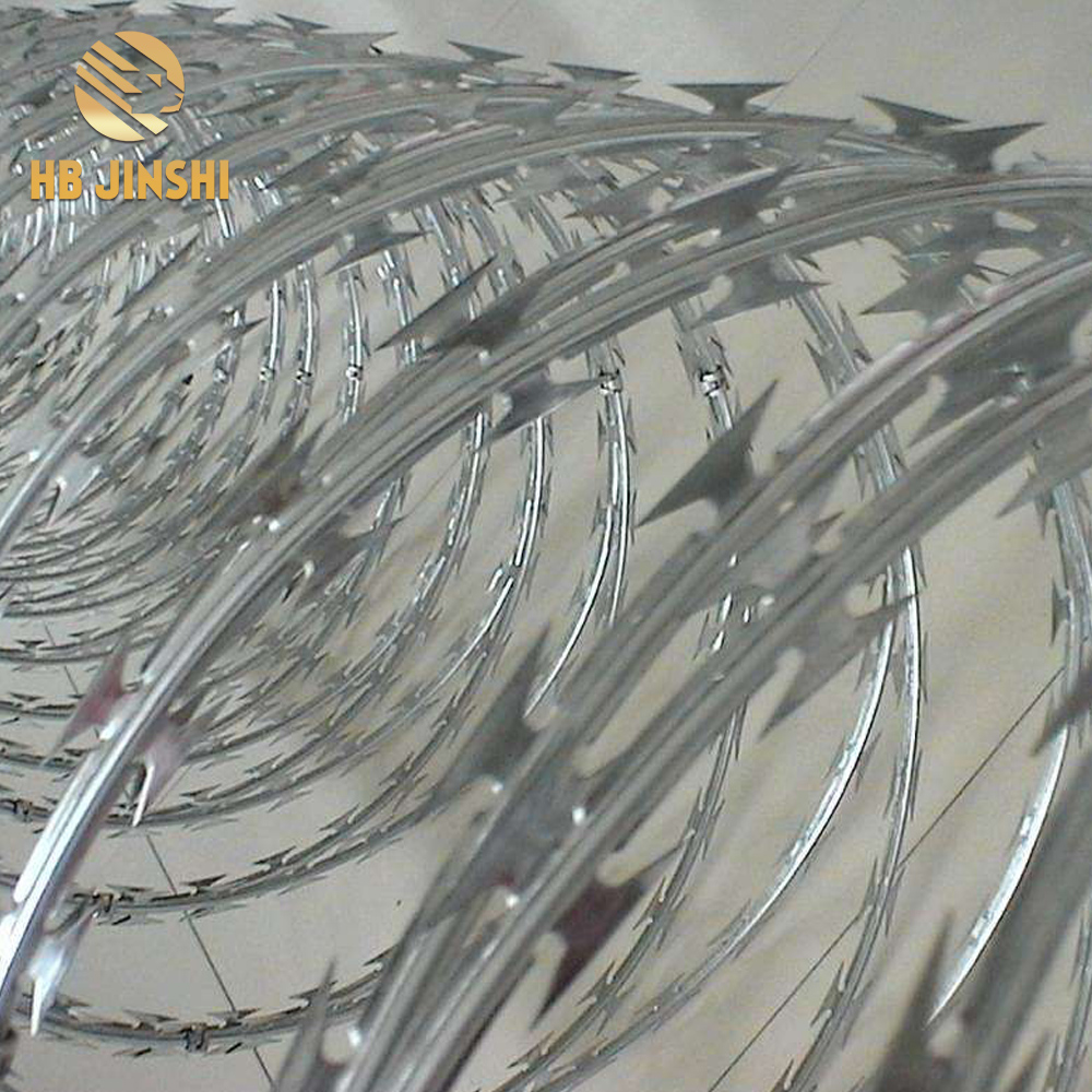 Airport fencing razor wire 960 mm diameter concertina wire