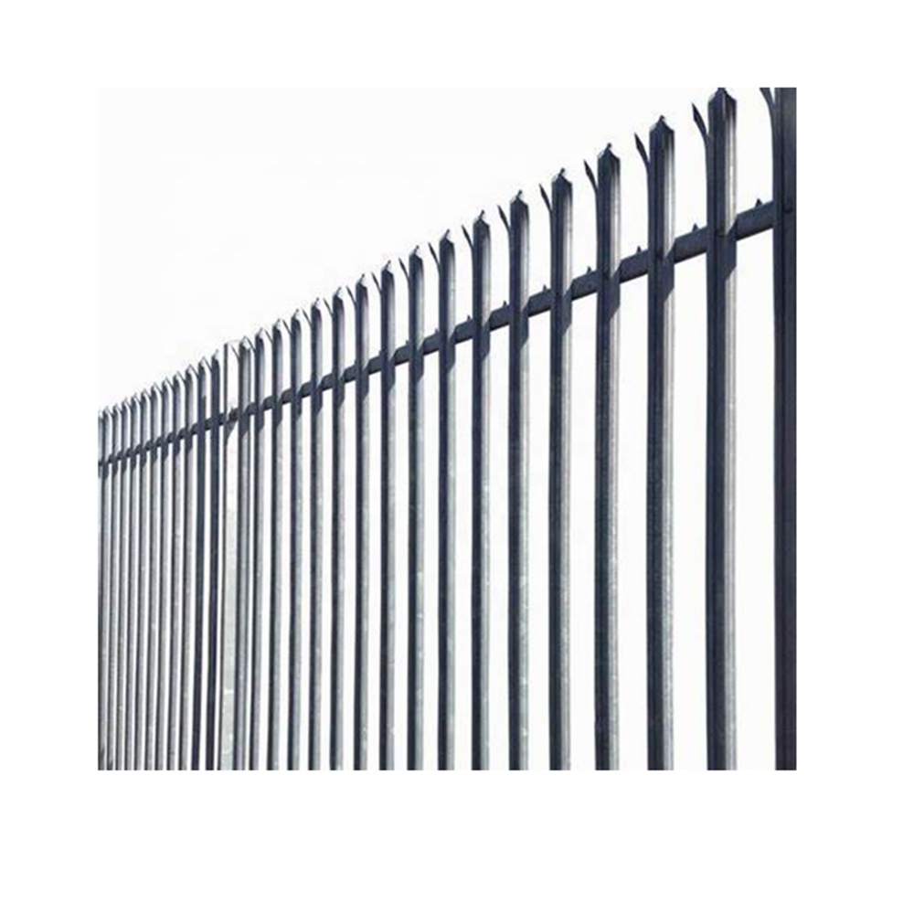 Security Hot DIP Galvanized Triple Point Palisade Fence