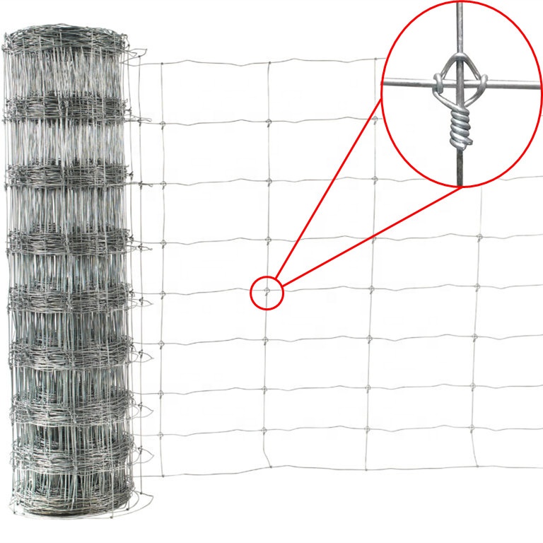 2.1m Hot-dipped Galvanized Fixed Knot Mesh Fence Deer Fence