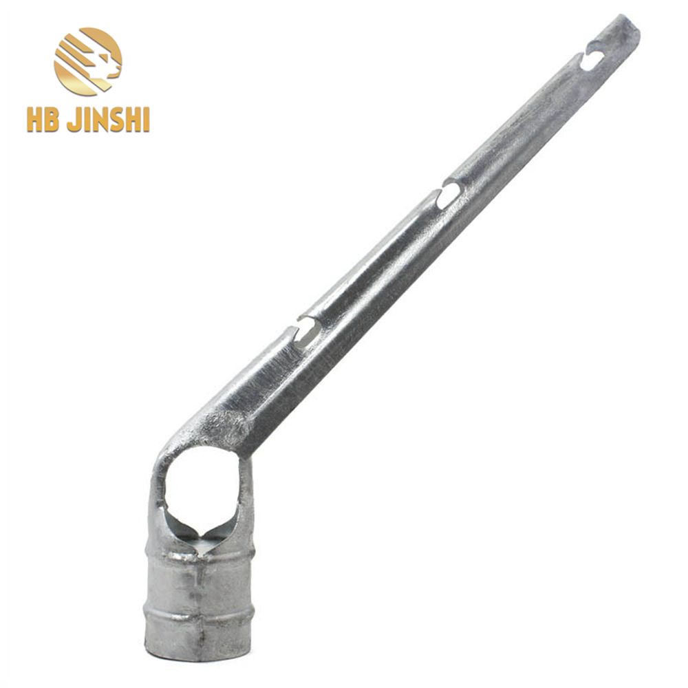Hot dipped galvanized Single support arm Chain link fence fittings