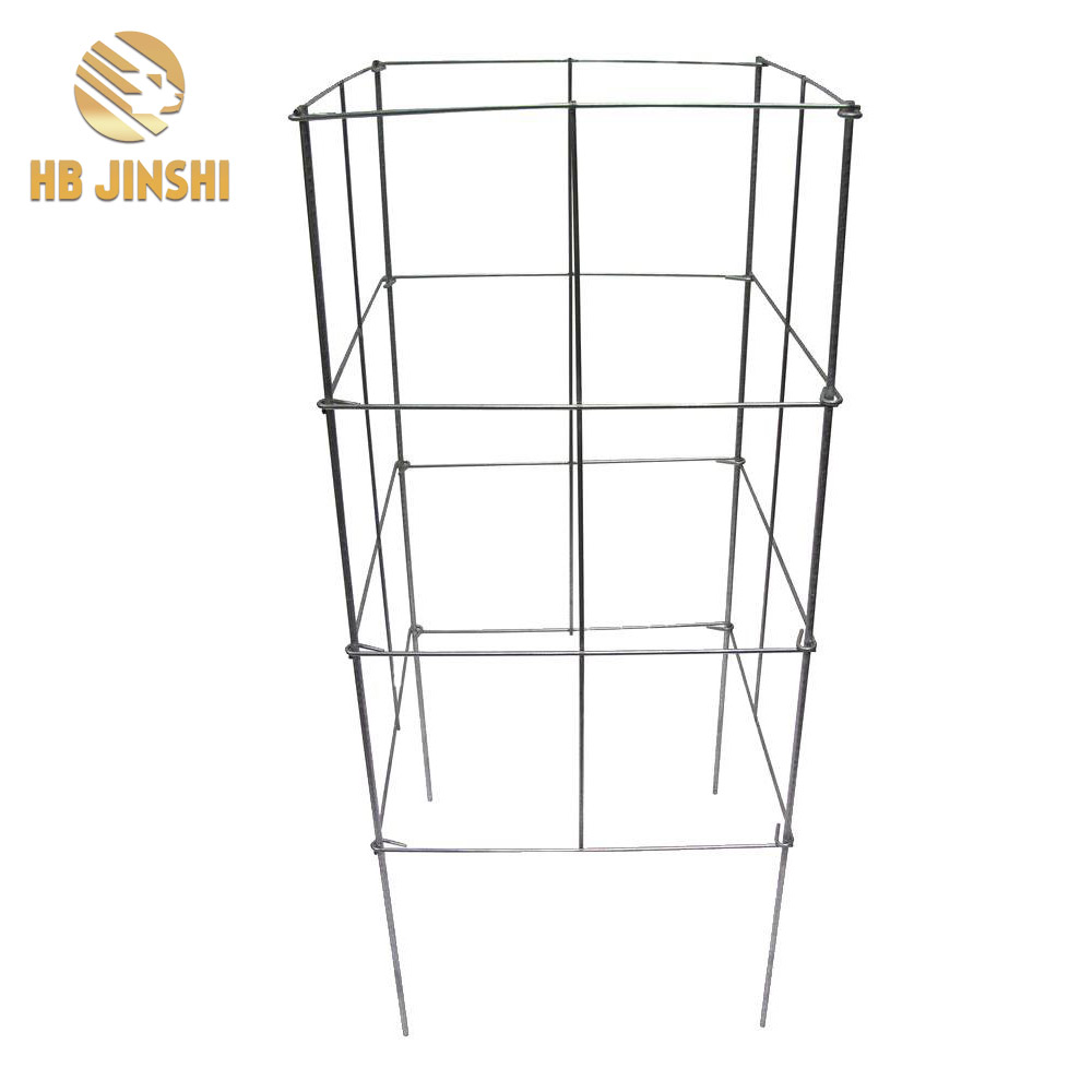 Folding wire cages for climbing garden plants made in China factory