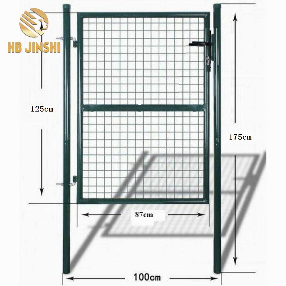 Special Price for Ground Screws For Garden Rooms - Factory Wholesale 100 x 125 cm Combination Door Panel Iron Fence Swing Gate – JINSHI