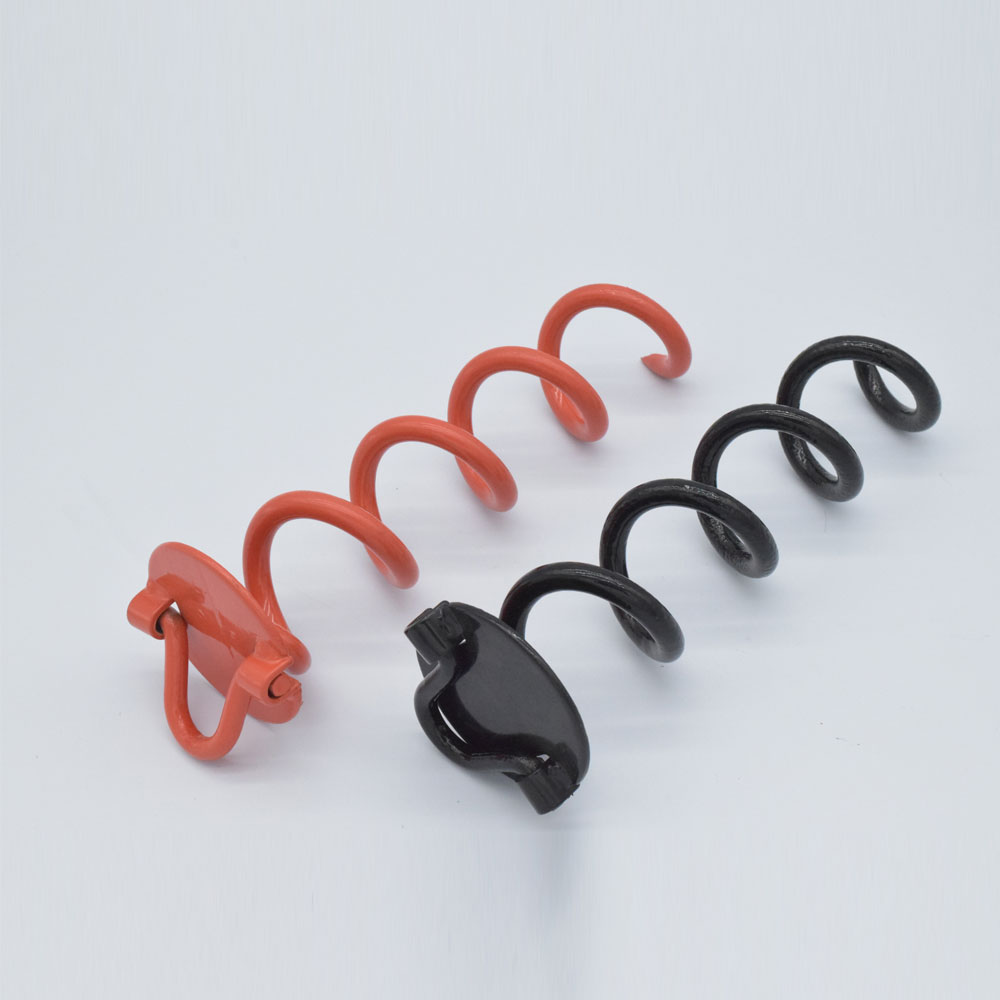 Black color and Orange color 12 inch Spiral Ground Anchor