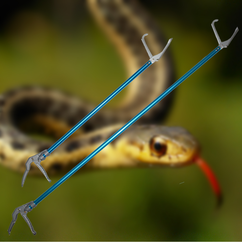 Aluminum Snake Hook Snake Catcher Stick Snake Handle Tongs