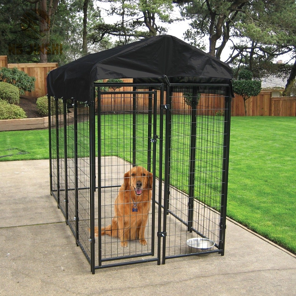 Weatherguard Covered Uptown Welded Wire Dog Kennel Featured Image