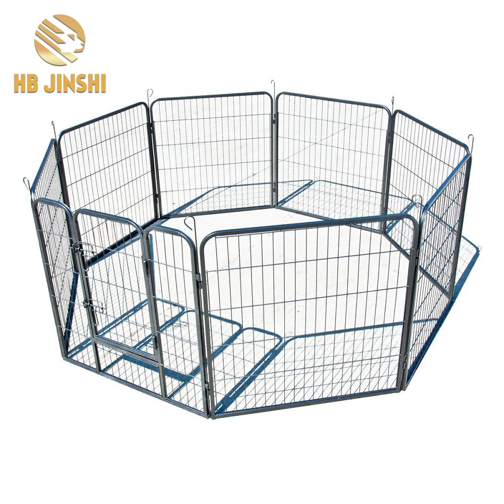 2020 High quality Cage For Dog - 16 pcs Pet Dog Cat Barrier Fence Exercise Metal PlayPen different shape playpen – JINSHI