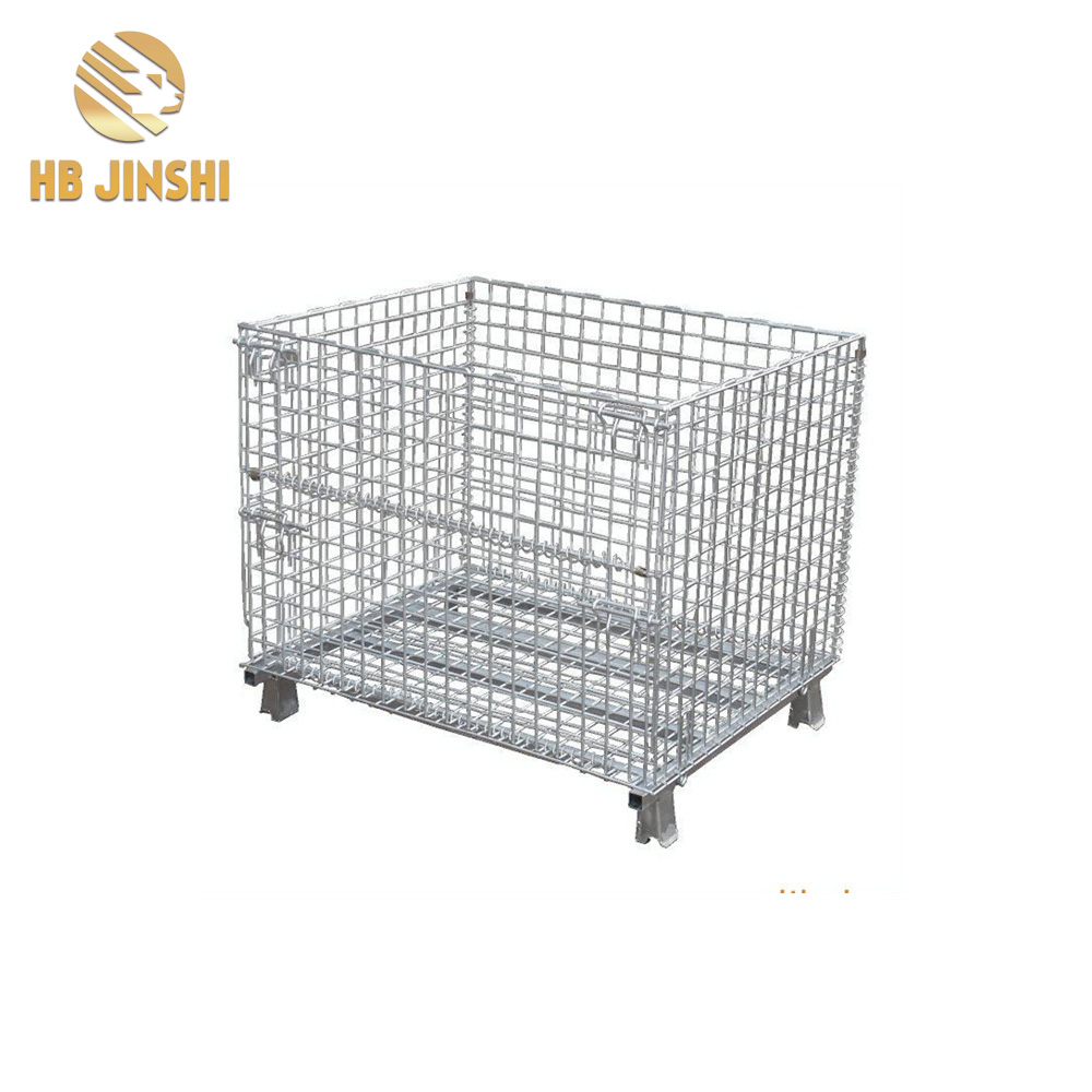 1000KGS Collapsible Stackable Wire Mesh Stillage Pallet Cage Basket Container