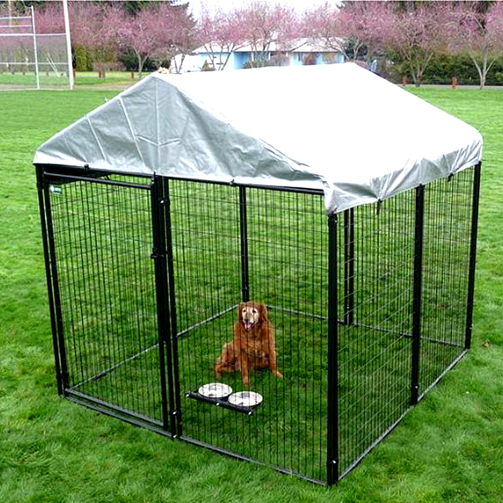 Dog Kennel Shade Cover 90% Sunblock Shade Tarp Panel with Grommets