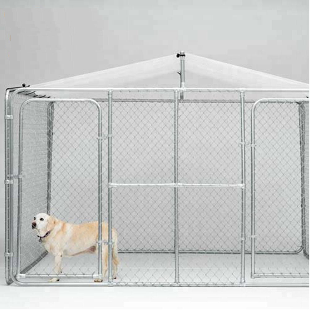 Heavy Duty Dogs Kennel Outdoor Metal Chain Link  Dog Cage