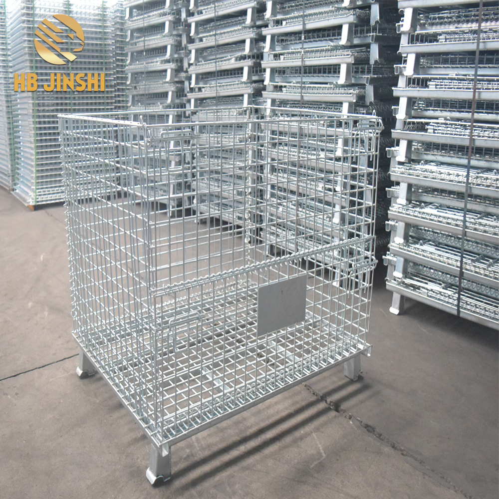 800x500x540mm Lockable Storage Roll Wire Mesh move Cage container with caster