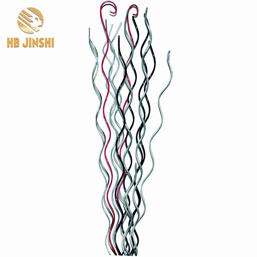 ISO9001 14001 Certificate Factory  6mm Wire 180cm Length Galvanized Spiral Tomato Stakes