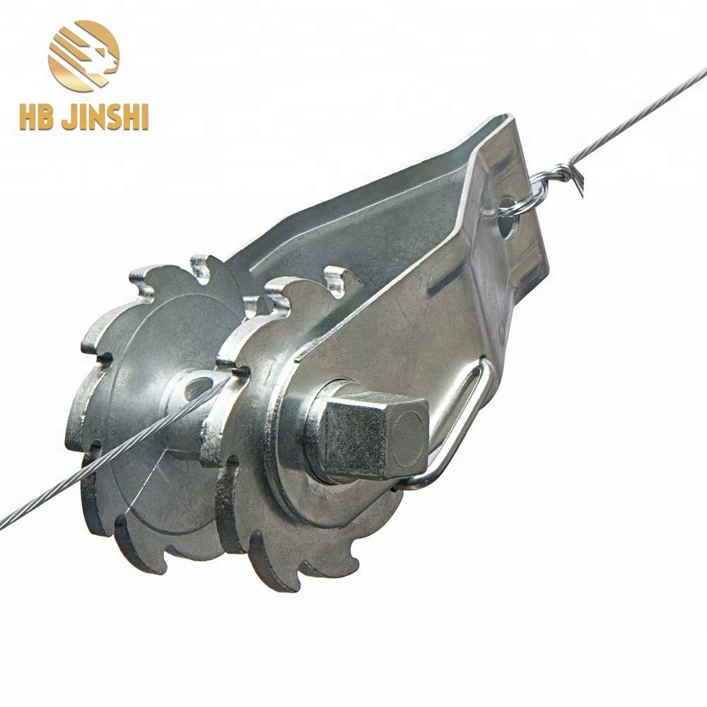 Electric galvanized fence wire ratchet strainer