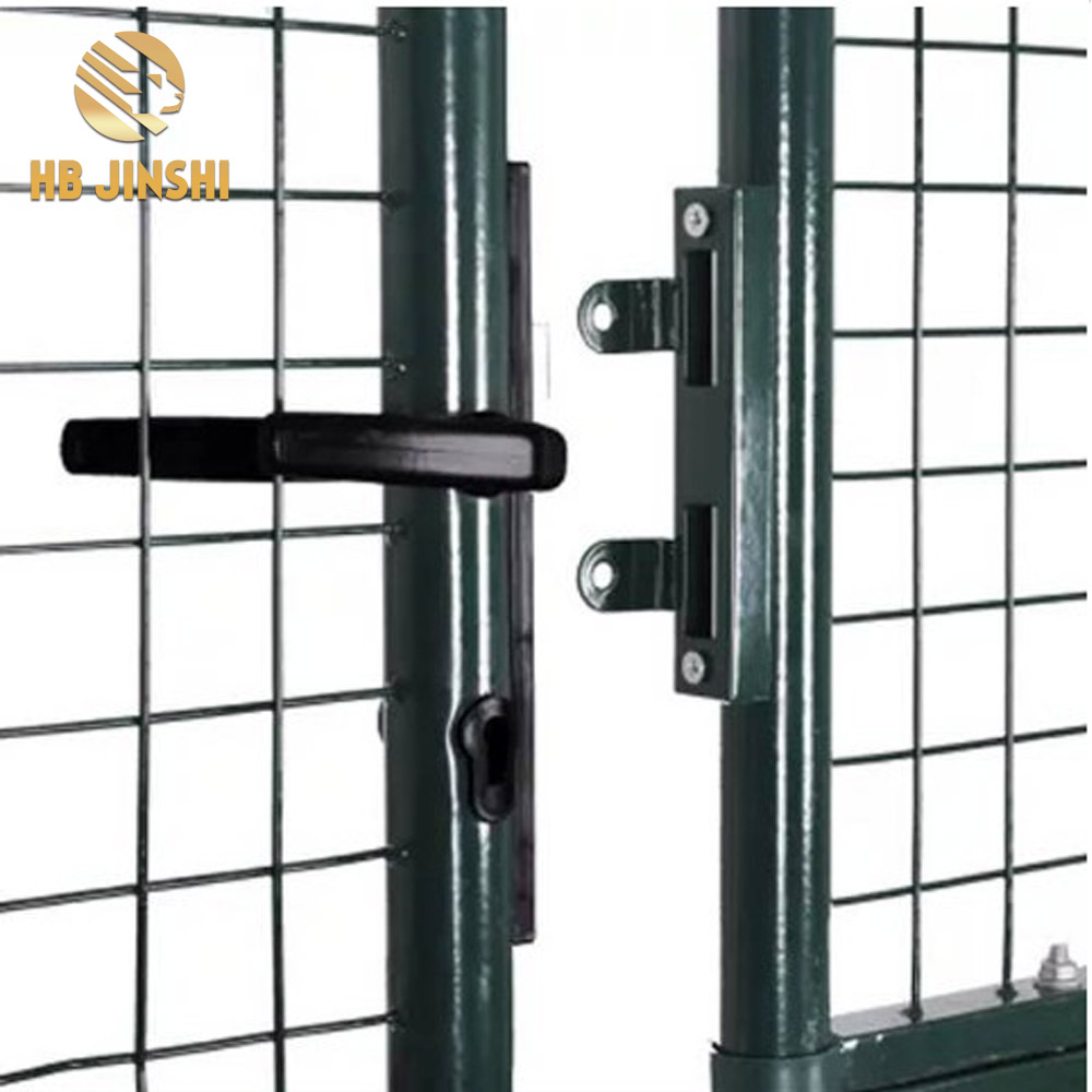 Garden Single Door Metal Patio Gate Stable Durable Fence Gate Terrace Entrance Fencing Door Powder-Coated Steel